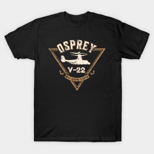 V-22 Osprey VTOL Aircraft Distressed Design T-Shirt